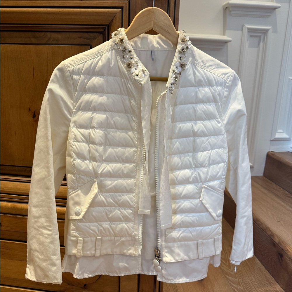 Moncler White Jacket lightweight